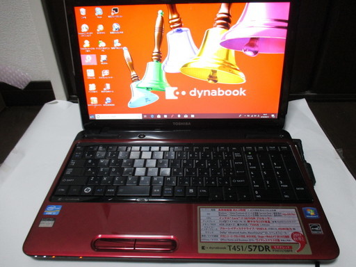 ★大幅値下げ★【美品】東芝dynabook T451/57DR Corei7／4GB／25０GB ノートパソコンリカバリー済 中古動作品