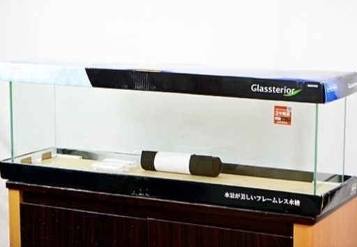 GEX  水槽 90×22×30 新品 アクアリウム フレームレス