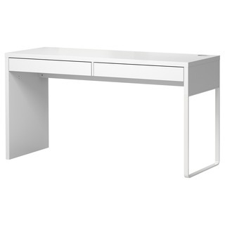 IKEA コンピューターデスク　白/ホワイト 142cm  ３ヶ...