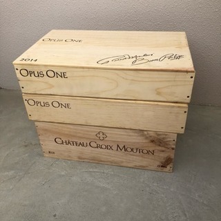 【残り3箱】ワイン木箱、3個セット。