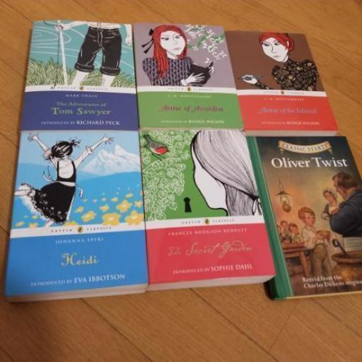 英語文学 6冊セットトム ソーヤの冒険アンの青春アンの愛情ハイジ Yasu 小金井の文芸の中古あげます 譲ります ジモティーで不用品の処分