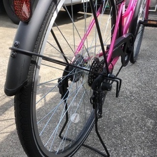 近場なら無料配送。27インチオートライト6段変速防犯登録込み15,000