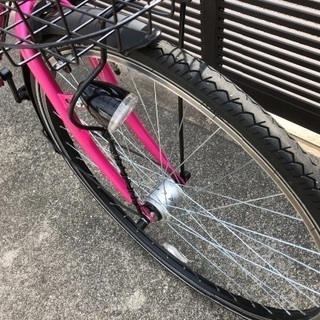 近場なら無料配送。27インチオートライト6段変速防犯登録込み15,000