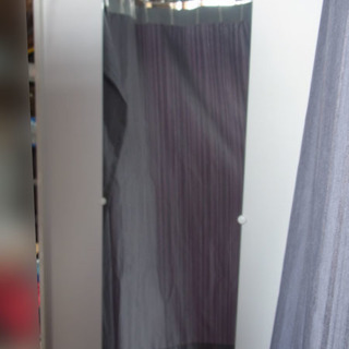 札幌～折りたたみ式/フィッティングルーム【カーテン/照明付】展示会や移動販売などに/幅845×高1995×奥行1030