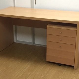 無印良品 木製ブナ材 デスクとサイドキャビネット | odysseype.com.au