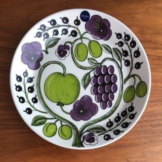 新品、未使用】アラビア パープル イエロー パラティッシ 21㎝ 4枚 