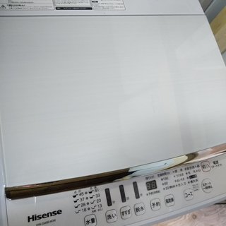 2016年モデル　ハイセンス 4．5kg全自動洗濯機 keyword キーワードホワイト HW-G45E4KW