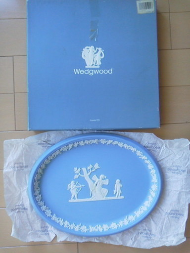 お値下げ！ウェッジウッド Wedgewood 未使用保管品 飾り皿 オーバル