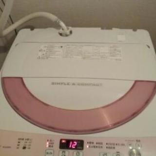 【お値下げしました】シャープ　全自動洗濯機　5.5kg 【穴なし...