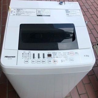 超美品 2018製 ハイセンス洗濯機 4.5kg