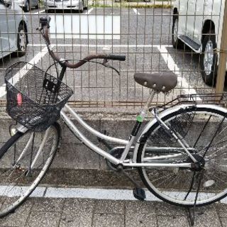 自転車 銀色