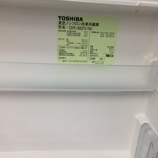TOSHIBA★2010年年式★375L冷蔵庫 GR-38ZV