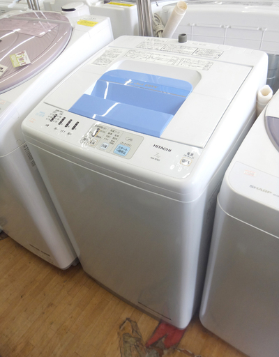 52 HITACHI 白い約束 7kg 全自動洗濯機 NW-R701 2013年製