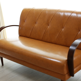 B－company クールベ レザー 2.5Aソファ キャラメル色