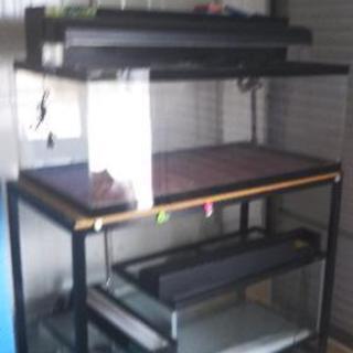 アクリル水槽 1 60 45 水槽台 その他もろもろ ポリ 穂積の家具の中古あげます 譲ります ジモティーで不用品の処分