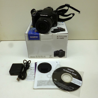 OLYMPUS 光学50倍ズーム SP-100EE コンパクトデ...