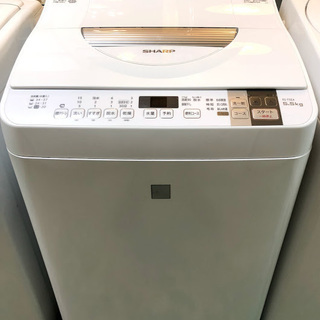 【送料無料・設置無料サービス有り】洗濯乾燥機 2017年製 SHARP ES-T5E4-KW 中古