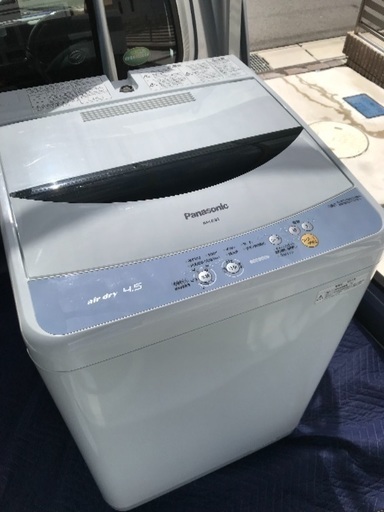 取引中。2011年製パナソニック全自動洗濯機4.5キロ。美品。千葉県内配送無料。設置無料。