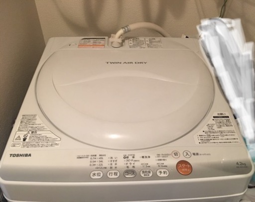 2015年製 TOSHIBA 全自動洗濯機 ⒋2kg