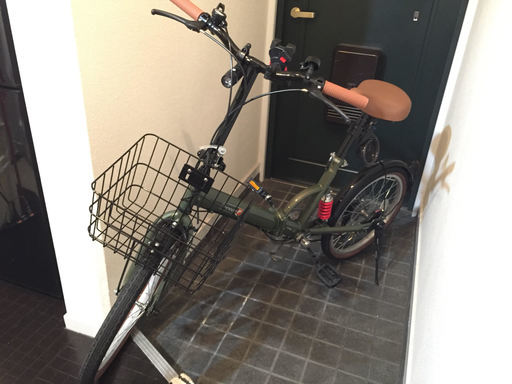 【美品】SHIMANO６段変速付き　折りたたみ自転車