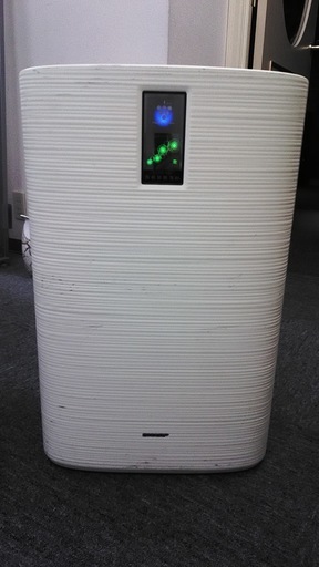 【稼働品】SHARP 加湿空気清浄機 除菌イオン 24畳 ホワイト系 KC-C100-W