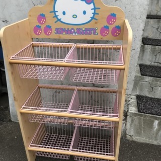 サンリオ製収納ラックキティちゃん Rise 白石の収納家具の中古あげます 譲ります ジモティーで不用品の処分