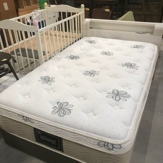 中古美品＊シモンズ セミダブルベッド マットレス付き