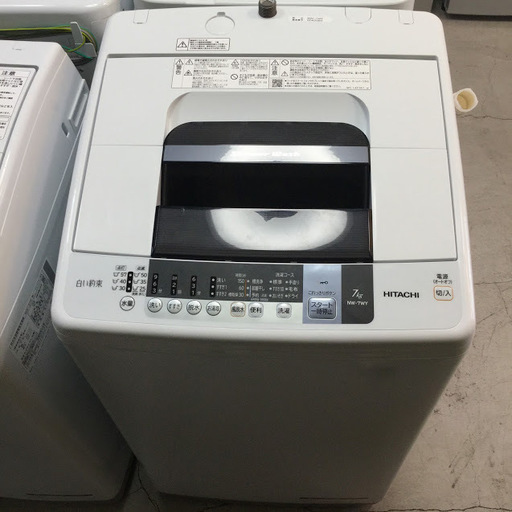 【送料無料・設置無料サービス有り】洗濯機 2016年製 HITACHI NW-7WY 中古