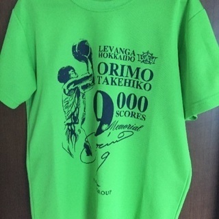 レバンガ北海道折茂選手の9000点記念Tシャツ