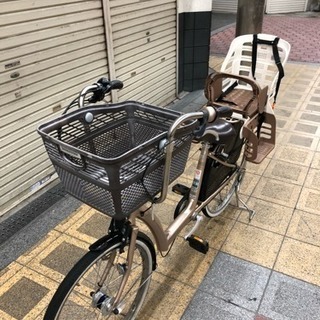子供乗せ自転車 ブリヂストン 定価70000円 後輪チューブ新品交換