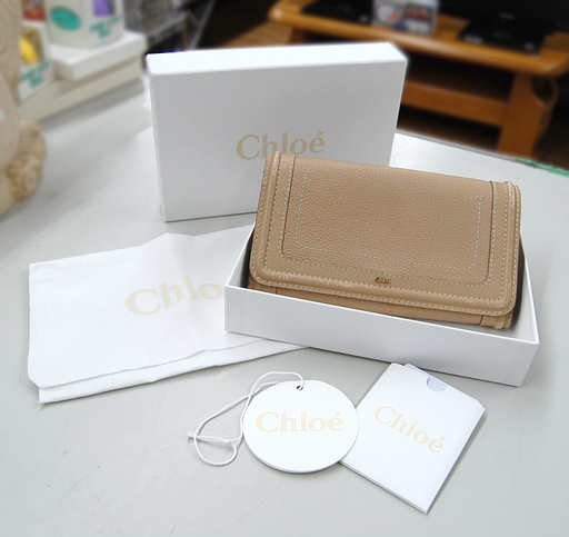 Chloe クロエ パラティ 長財布 レディース ベージュ系 ☆ PayPay(ペイペイ)決済可能 ☆ 札幌市 清田区 平岡