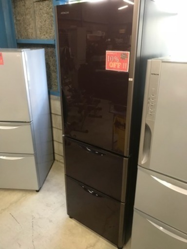 ＊中古＊ 美品 日立 ノンフロン冷凍冷蔵庫 R-S3800GV 375㍑ 2016年