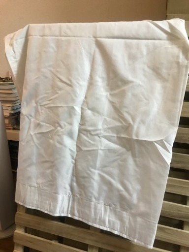 IKEA 白コットン 布カーテン2枚セット (丘の上さん) 恵比寿の生活雑貨 