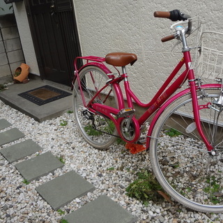 アサヒ　自転車　２６インチ　ピンク
