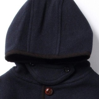 美品 DANTON ダントン ウールモッサシングルフード ネイビー S 38