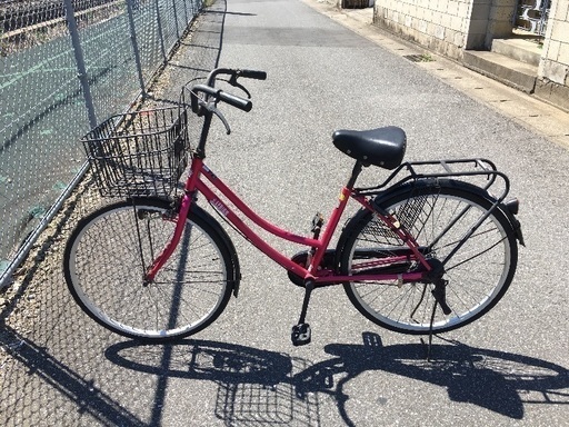 中古自転車 ピンク色3