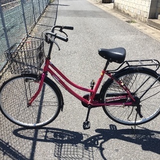 中古自転車 ピンク色3