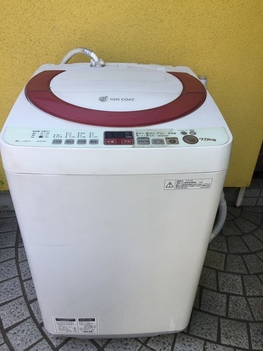【現金特価】 洗濯機 シャープ ES-KS70N 7.0kg 2014年製 洗濯機