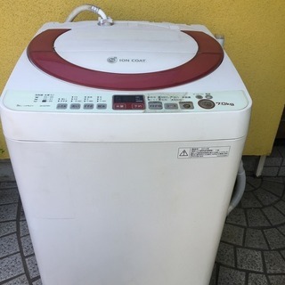 シャープ 洗濯機 ES-KS70N 2014年製 7.0kgの画像