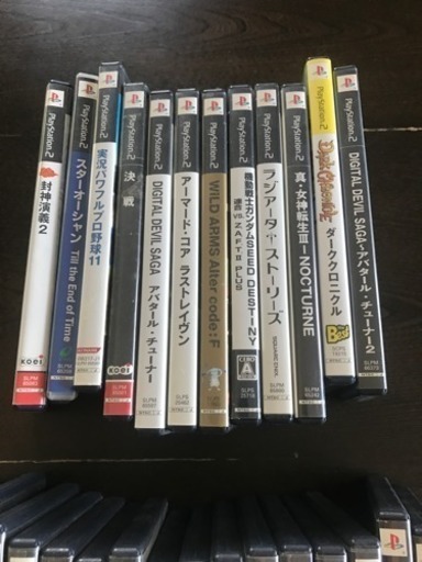 PS2 ゲームソフトまとめて譲ります☆ PS2 本体 39000 ソフトまとめて