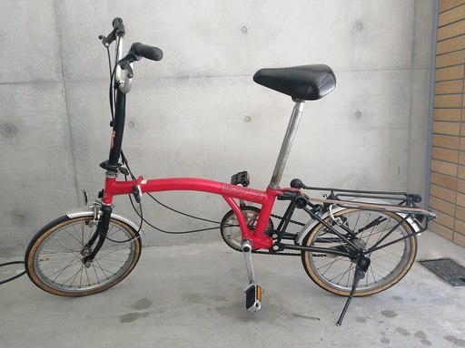 ■Brompton(ブロンプトン)■折りたたみ自転車_赤_メンテ要