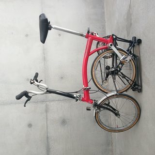 □Brompton(ブロンプトン)□折りたたみ自転車_赤_メンテ要 chateauduroi.co