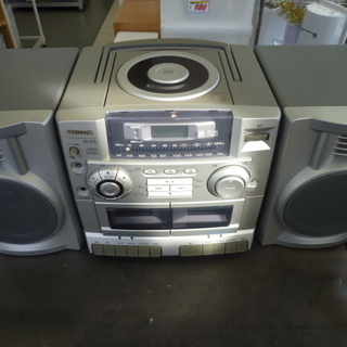 R 中古 aiwa CDダブルラジカセット コンポ XG-E15...