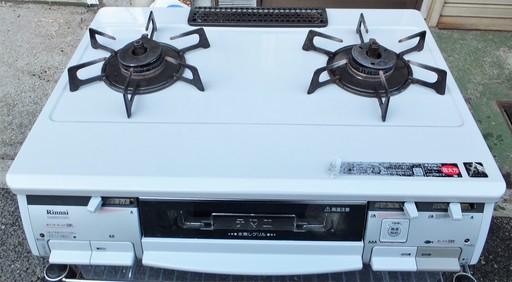 ☆\tBrianna リンナイ KGM661C(GR)R RTS-M660CSX-R RTS-M66SX LPガス用グリル付ガステーブル◆温度を見守る温度センサー