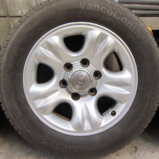 200系ハイエースにて使用 トヨタ ハイラックスサーフ純正 225/60R16付 4本セット 