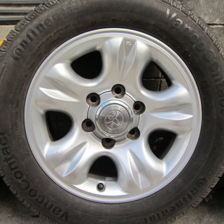 200系ハイエースにて使用 トヨタ ハイラックスサーフ純正 225/60R16付 4本セット 