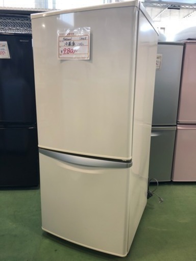 ナショナル 2ドア冷蔵庫 NR-B143J 2008年製 中古品