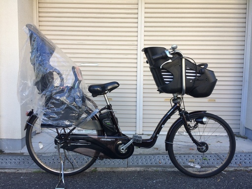 地域限定送料無料　パナソニック　ギュット　三人乗り　子供乗せ　新基準　13,2AH　茶色　キッス　アンジェリーノ　神戸市　電動自転車
