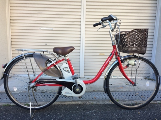 パナソニック　ビビ　SS　新基準　子供乗せ　赤　ナチュラ　アシスタ　神戸市　電動自転車　地域限定