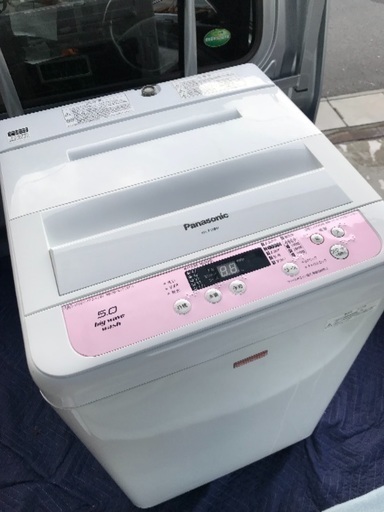 取引中。2013年製パナソニック全自動洗濯機5キロ美品。千葉県内配送無料。設置無料。